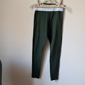 Pink Active Olive Green Leggings Size M